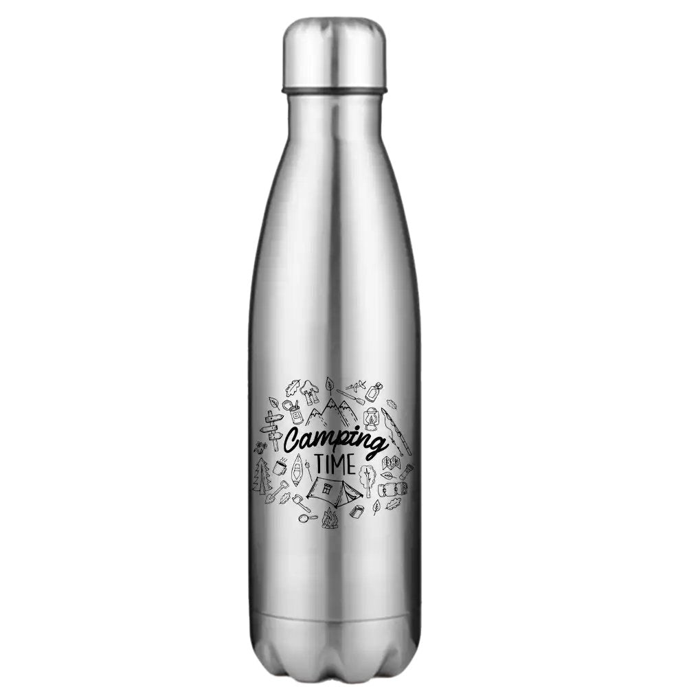 Insulated Stainless Steel Water Bottle – 17oz Outdoor & Camping Bottle