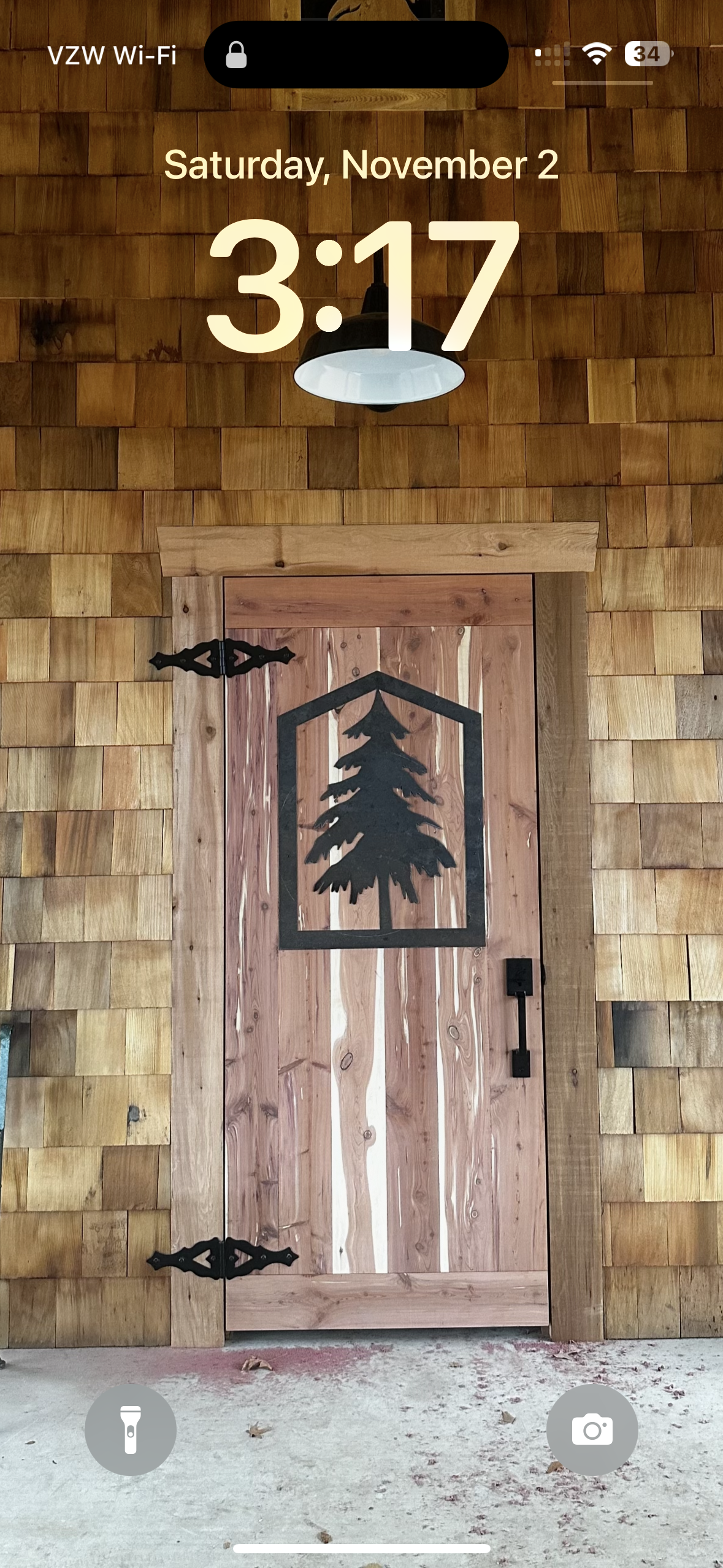 Custom cedar door